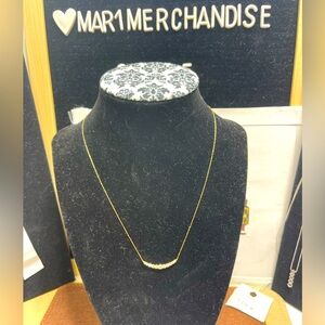 18 k Gold necklace with .5 carats Diamond , Smiley Face design